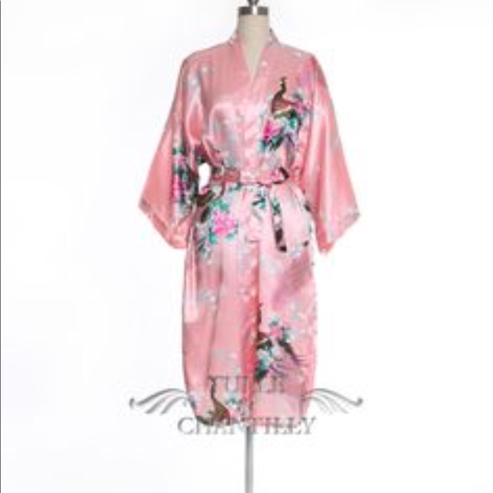 ♦️SOLD‼️Juguemm Kimono Robe Japanese Peacock - Picture 1 of 8